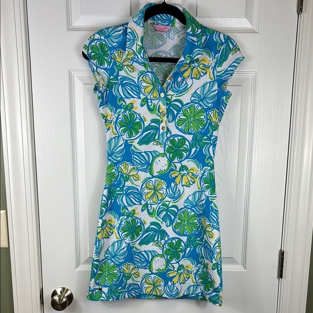 Lilly Pulitzer Rayna sweet and sour polo cutout dress sz xs